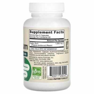 Jarrow Formula – Mastic Gum, 60 Capsules – Image 2