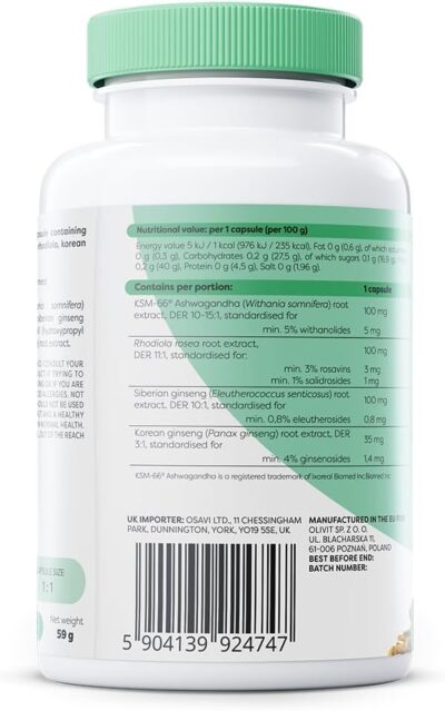Osavi – Herbal Sleep Support- 120 Capsules – Image 3