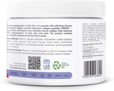 Osavi – Collagène Cheveux, Peau & Ongles –Fruits Rouges 30 doses – Image 3
