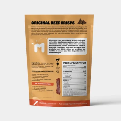 Munch Mate, Spicy Beef Crisps, 16g protéines – Image 2