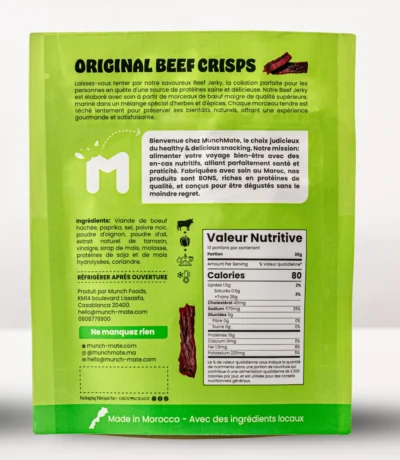 Munch Mate, Original Beef Crisps, 16g protéines – Image 2