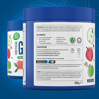 Applied Nutrition –Critical Greens Powder Appel Brust –  30 Serving – Image 3