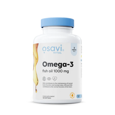 OSAVI - Omega-3 huile de poisson 1000 mg – 120 gélules molles