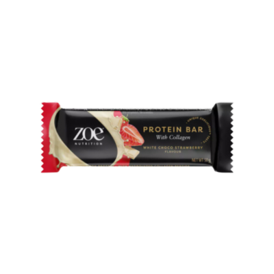 ZOE NUTRITION - Protein Bar White Choco Strawberry 50g