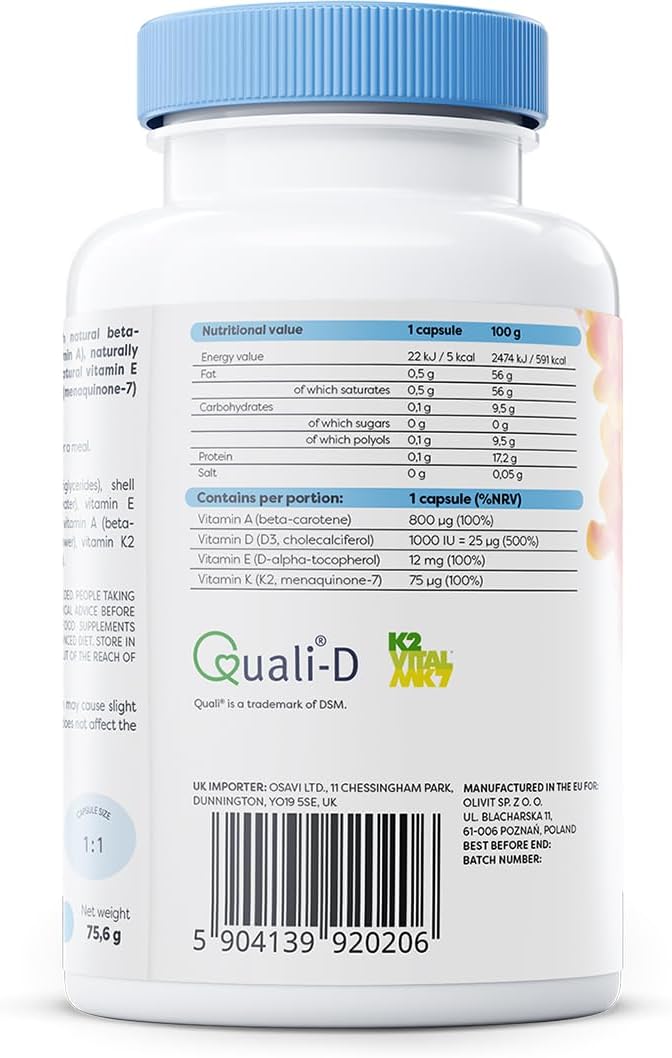 Osavi – ADEK Vitamins – 90 softgels – Image 2