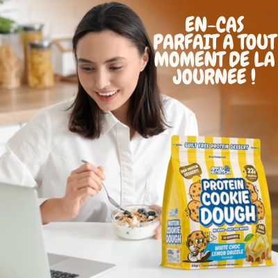 Dessert Pâte à Cookie Protéinée (25 Portions) - White Choc Lemon Dizzle – Image 5