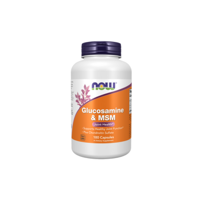 NOW Foods - Glucosamine & MSM avec sulfate de chondroïtine - 180 Capsules