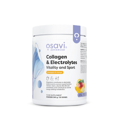 OSAVI - Collagène & Électrolytes Vitalité et Sport – 390 g – Ananas – Mangue