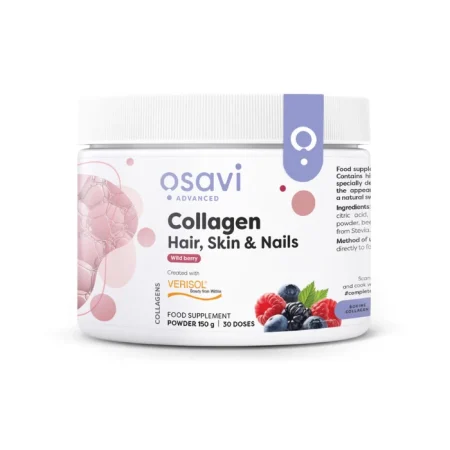 Osavi – Collagène Cheveux, Peau & Ongles –Fruits Rouges 30 doses