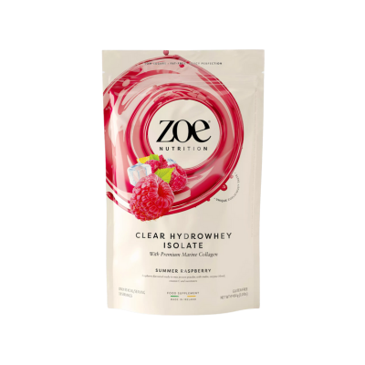 ZOE NUTRITION, Clear Hydrowhey, Summer Raspberry, 454 g