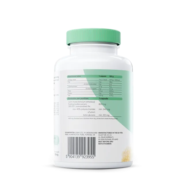Osavi – Lion’s Mane 600 mg - 120 Capsules – Image 3
