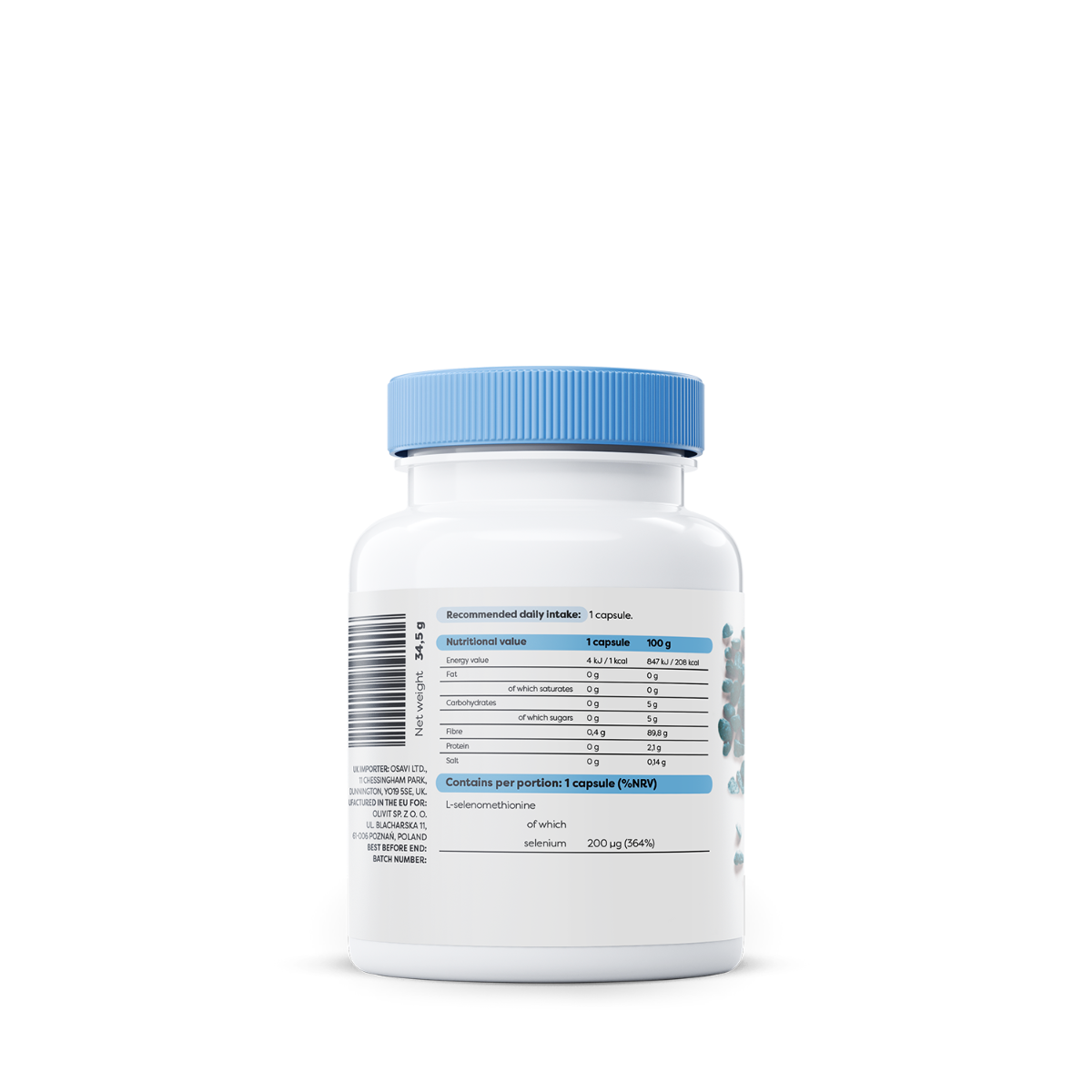 OSAVI- Sélénium, 200 μg - 180 capsules véganes – Image 3