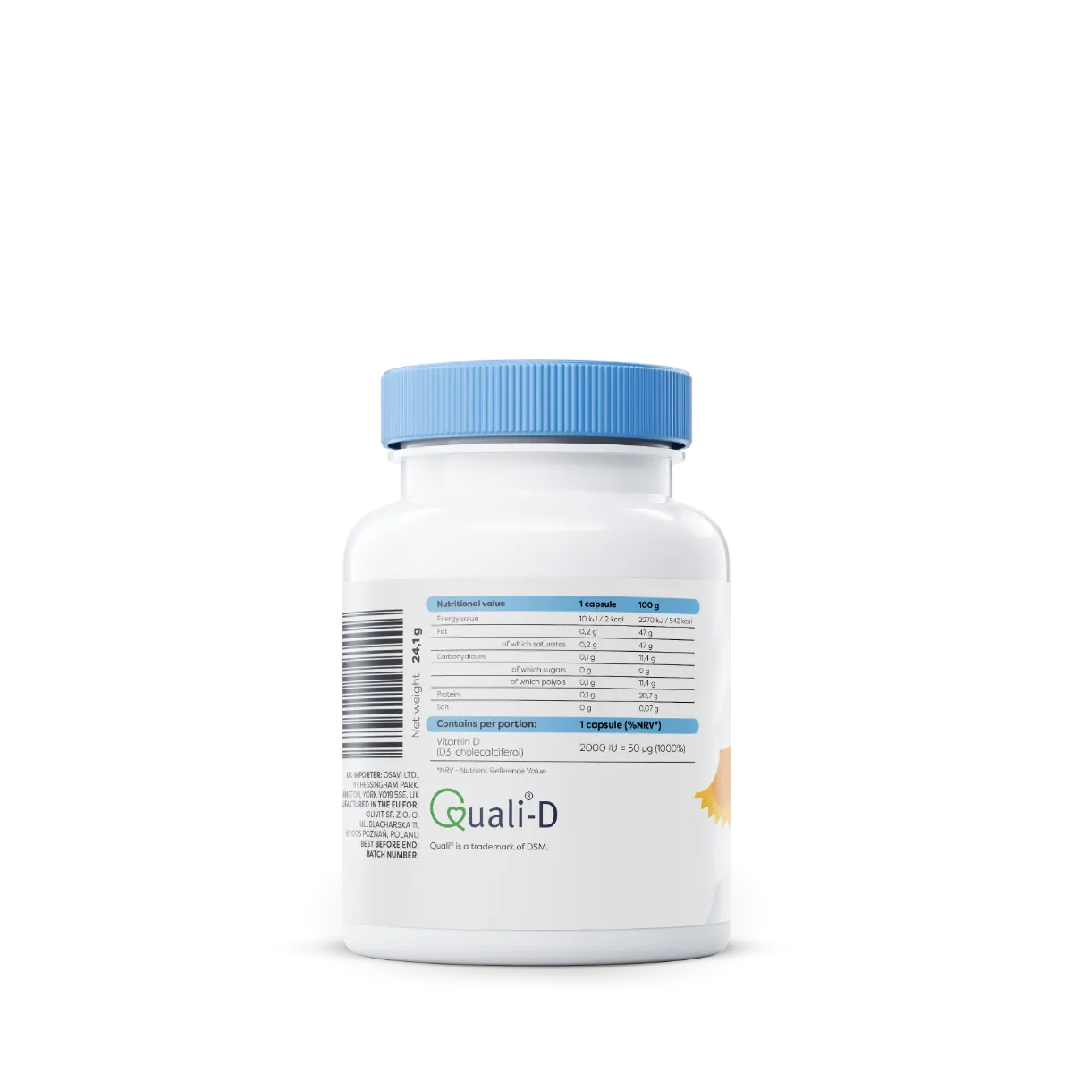 Osavi – Vitamin D3, 2000 IU – 60 Capsules – Image 2