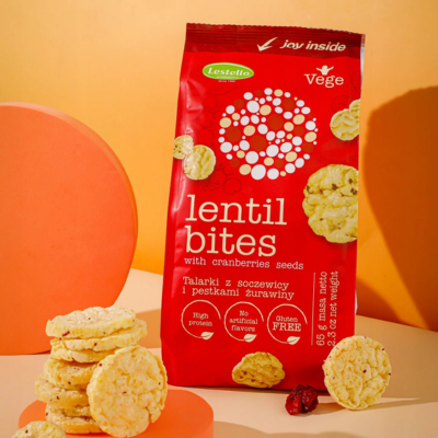 Lestello - Mini Galettes de Lentilles aux Graines de Cranberry 65g – Image 2