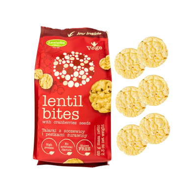 Lestello - Mini Galettes de Lentilles aux Graines de Cranberry 65g